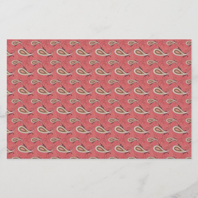 Papeterie Motif Foxglove Petal Paisley (Devant)
