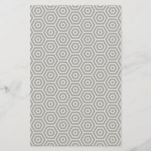 Papeterie motif géométrique de texture hexagonale