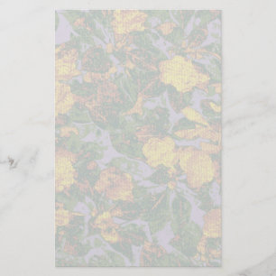 Papeterie Motif jaune de camouflage de fleur