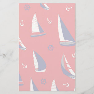 Papeterie Motif Lean Sailboat