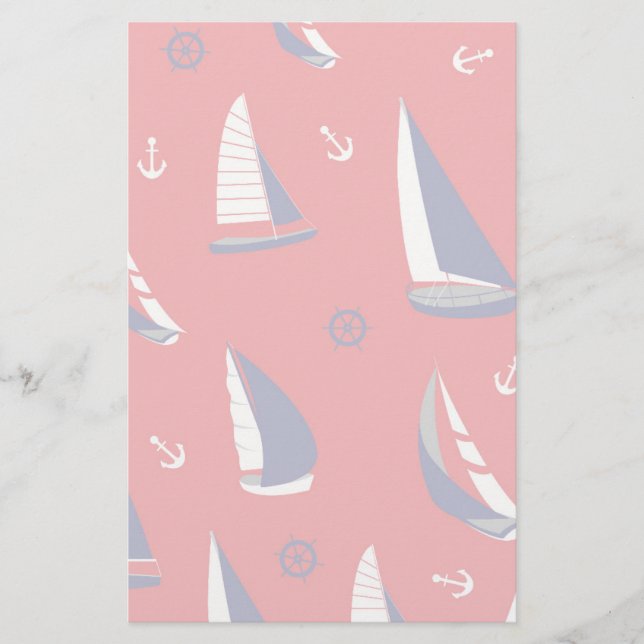 Papeterie Motif Lean Sailboat (Devant)