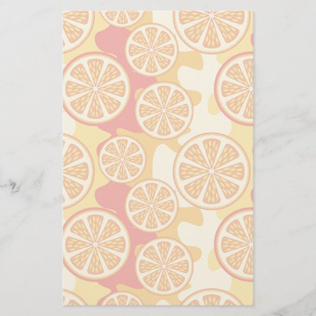 Papeterie Motif orange (Devant)