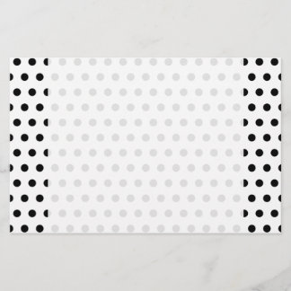Papeterie Motif Polka noir et blanc. Spotty.