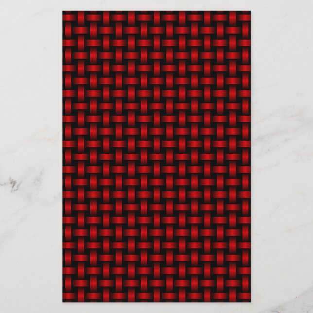 Papeterie Motif Red Black Weaver (Devant)