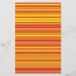 Papeterie Motif sans couture à rayures jaunes orange