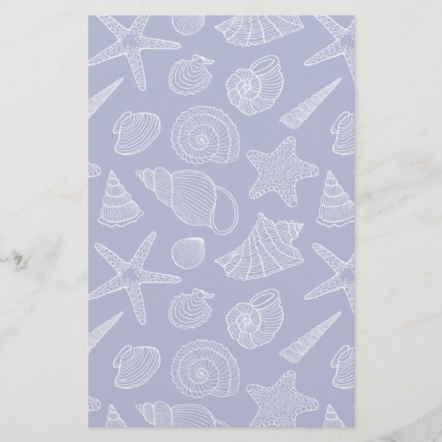 Papeterie Motif Shell bleu clair (Devant)