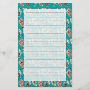 Papeterie Motif succulent de cactus graphique abstrait