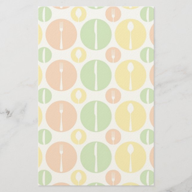 Papeterie Motif vintage Cutlery (Devant)