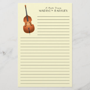 Papeterie Musicien de basse debout Musique enseignant Jazz B