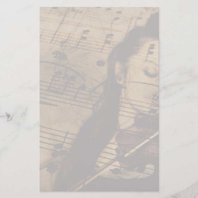 Papeterie Musique Artsy de violon (Devant)