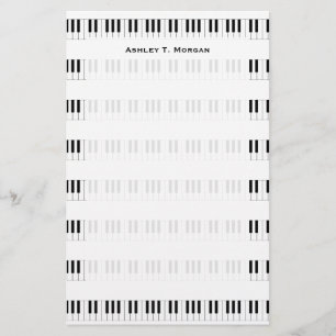 Papeterie Musique : Motif de clavier de piano