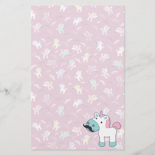 Papeterie Mustachio Unicornio (Devant)