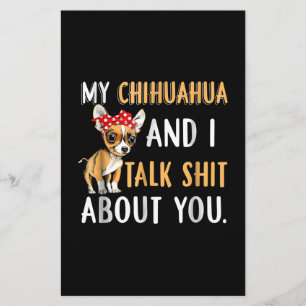 Papeterie My Chihuahua And I Talk About You Amoureux des chi