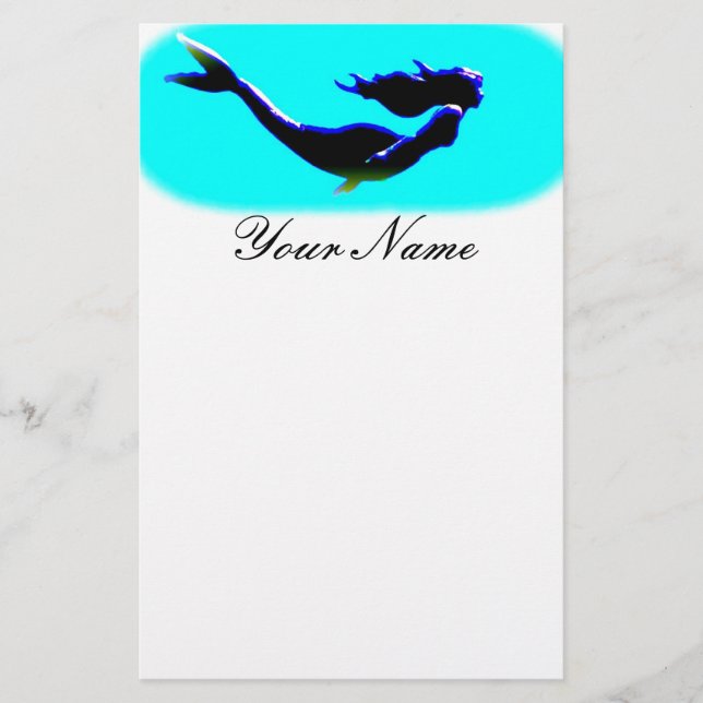 Papeterie natation sous-marine de sirène (Devant)