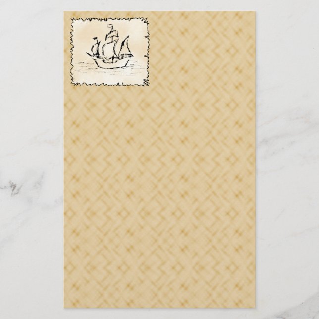 Papeterie Navire pirate. (Devant)