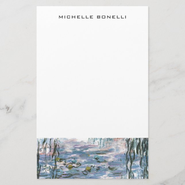 Papeterie Nénuphars de Monet Professionnel Minimaliste (Devant)