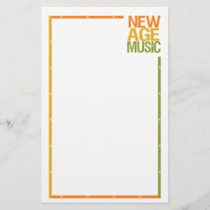 Papeterie New Age Music stationnaire, personnalisable