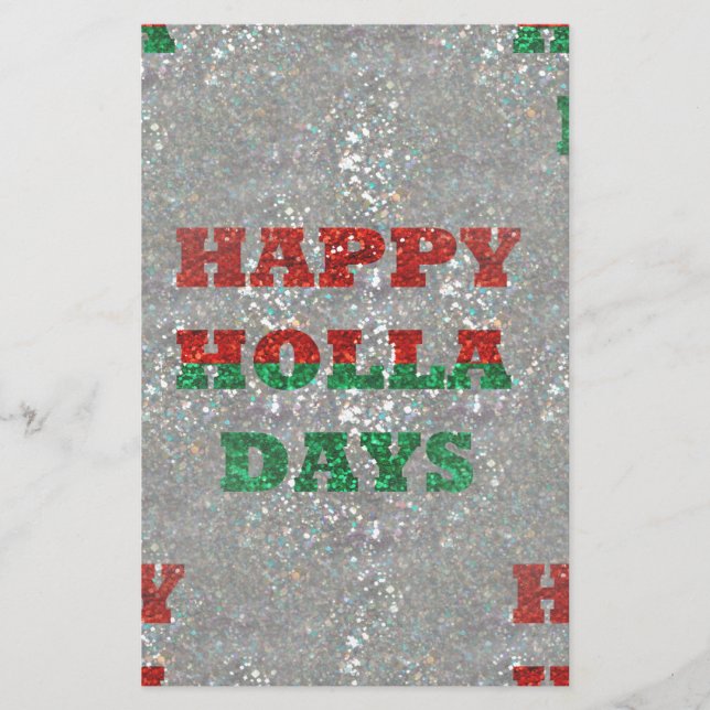 Papeterie noël joyeux holla jours (Devant)