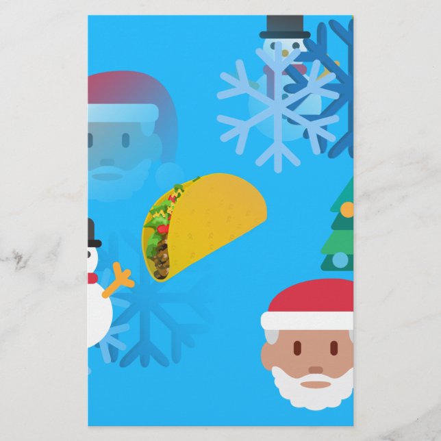 Papeterie noël taco emoji (Devant)