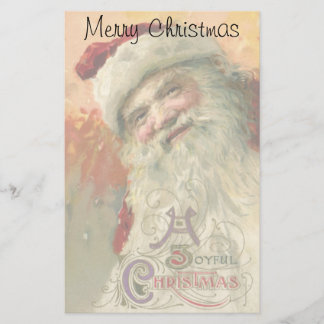 Papeterie Noël Vintage, Portrait victorien du Père Noël