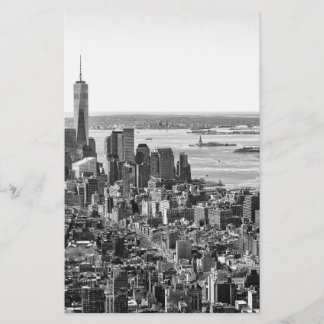 Papeterie Noir blanc New York City Skyline