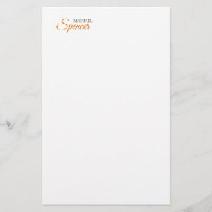 Papeterie Nom Classique Simple Propre Professionnel