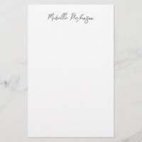 Nom minimaliste moderne calligraphie personnalisée