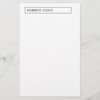 Papeterie Nom minimaliste moderne unique