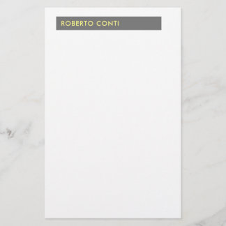 Papeterie Nom minimaliste moderne unique