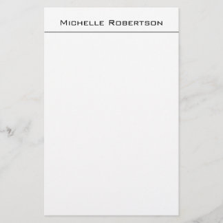 Papeterie Nom Moderne Simple Minimaliste Professionnel
