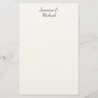Papeterie Noms de couple de calligraphie chic adorables Mari
