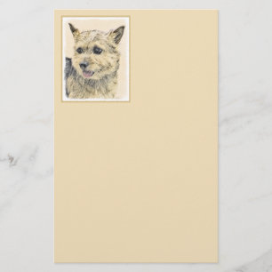 Papeterie Norwich Terrier Peinture - Cute Original Chien Art