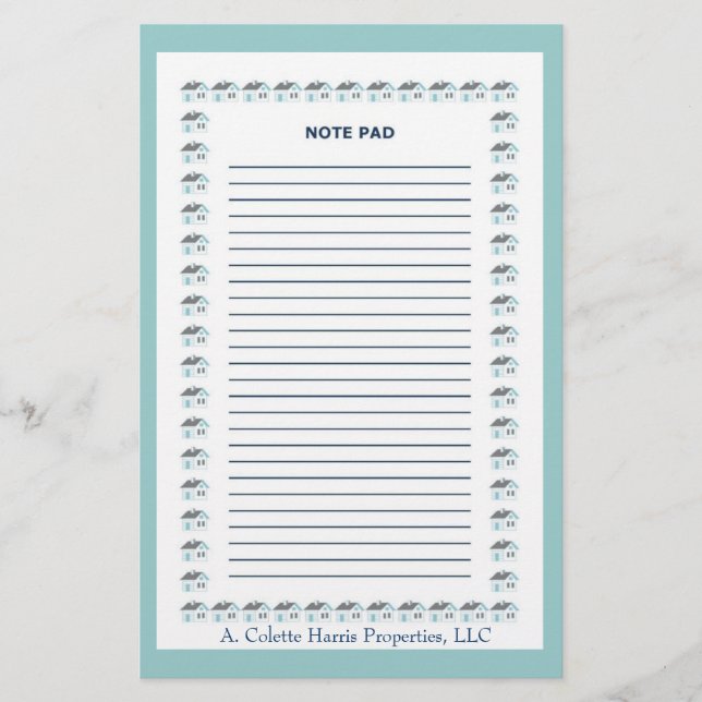 Papeterie Nota - Conception 5 (Devant)