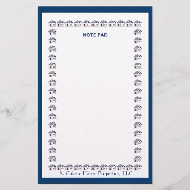 Papeterie Nota Pad- Design 4 (Devant)