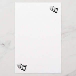 Papeterie Note de musique stationnaire