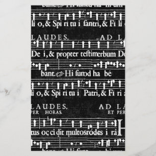 Papeterie note musicale grunge