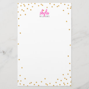 Papeterie NOTE PERSONNELLE mini spot confetti audacieuse par