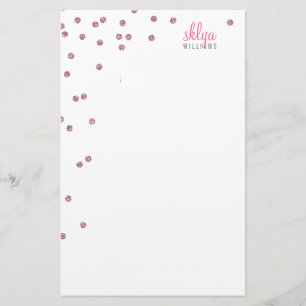 Papeterie NOTE PERSONNELLE poka point confetti parties scint