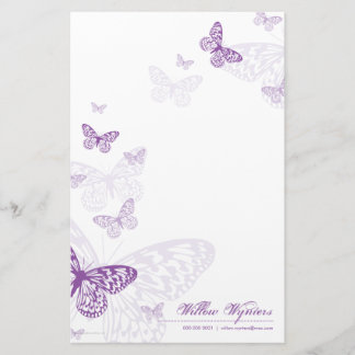 Papeterie NOTEPAPER PERSONNALISÉ :: papillons 3P