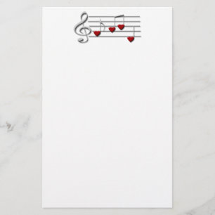Papeterie notes de musique