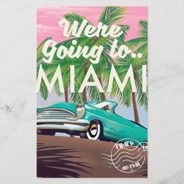 Papeterie Nous allons à Miami (Devant)