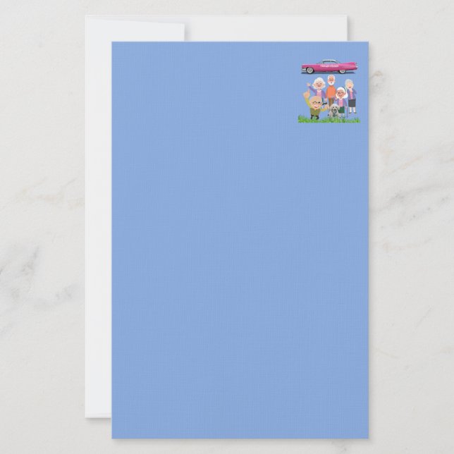 Papeterie Nous sommes peut-être vieux, mais nous sommes enco (Devant)