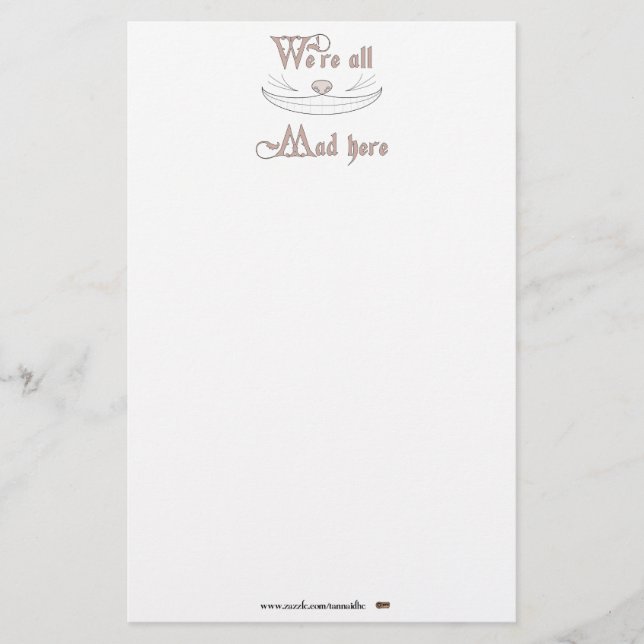 Papeterie Nous sommes tous fous ici (Devant)