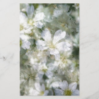 Papeterie Nuage de fleurs blanches