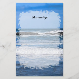 Papeterie Océan Pacifique Bleu Avec Nom