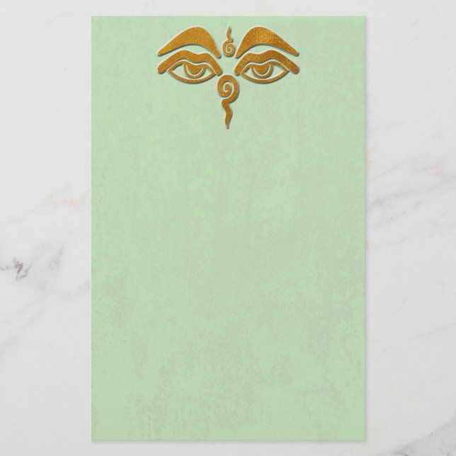 Papeterie oeil de sagesse or (Devant)