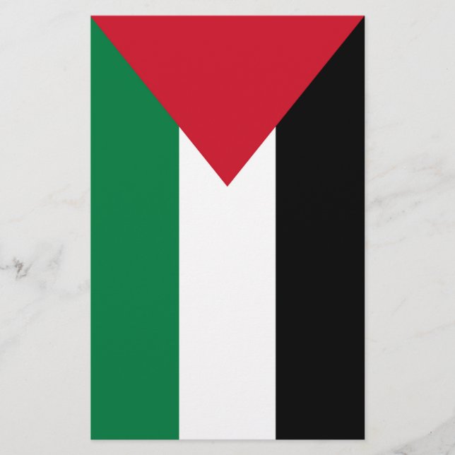 Papeterie officiellement le drapeau de l'État de Palestine (Devant)