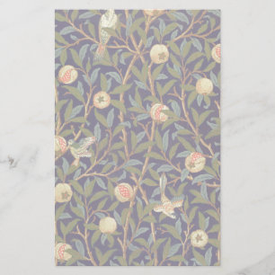 Papeterie Oiseau et grenade William Morris