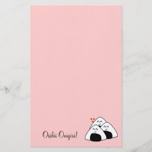 Papeterie Oishii Onigiri stationnaire (pâlissez - le rose)