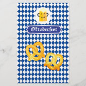 Papeterie OKTOBERFEST festival de bière drapeau bavarois ble (Devant)